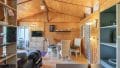 Wohnzimmer im Holzhaus